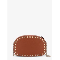 Rockstud leather shoulder bag