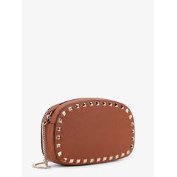 Rockstud leather shoulder bag