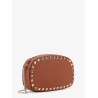 Rockstud leather shoulder bag