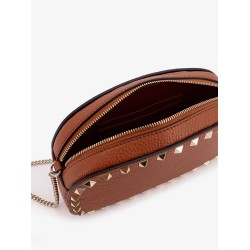 Rockstud leather shoulder bag