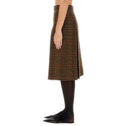 WOOL AND CASHMERE MIDI SKIRT