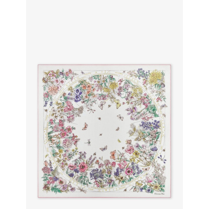 Dior Astral Flowers cashmere shawl