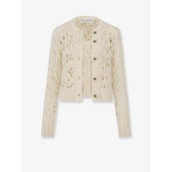 Silk, cashmere and linen perforated Twin Set
