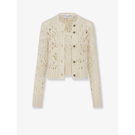 Silk, cashmere and linen perforated Twin Set