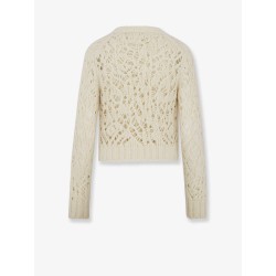 Silk, cashmere and linen perforated Twin Set