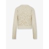 Silk, cashmere and linen perforated Twin Set