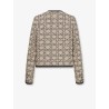Macrocannage cotton blend tweed blazer