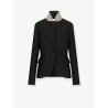 Wool and silk grain de poudre blazer