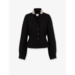 Grain de poudre virgin wool and silk Blazer