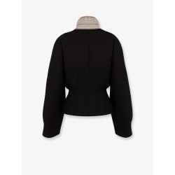 Grain de poudre virgin wool and silk Blazer