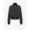 Macrocannage cotton blend bomber