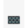 Leather and Triomphe coated canvas card holder
