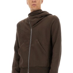 ASYMMETRICAL ZIPPER SWEATSHIRT
