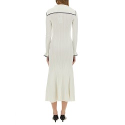VISCOSE KNIT MIDI DRESS