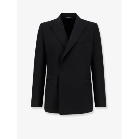 Oblique vigin wool and mohair blazer