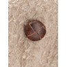 Wrinkled virgin wool blend coat