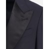 Wool tuxedo with contrasting profiles