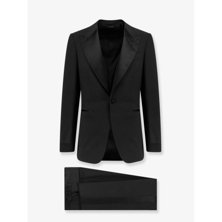 Wool tuxedo with satin profiles
