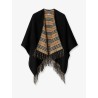 Reversible wool cape