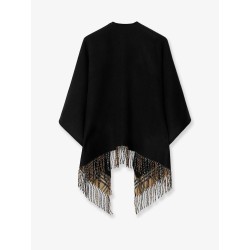 Reversible wool cape
