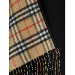 Reversible wool cape