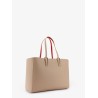 Cabata leather shoulder bag with studs
