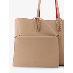 Cabata leather shoulder bag with studs