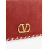 Valentino Garavani velvet bag/wallet with VLogo Signature detail