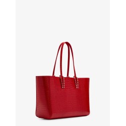 Cabata leather shoulder bag with croco effect