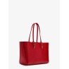 Cabata leather shoulder bag with croco effect