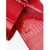 Cabata leather shoulder bag with croco effect