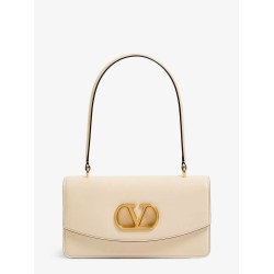 Leather Vlogo shoulder bag