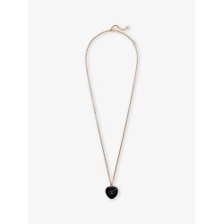 Coeur Royal metal and enamel necklace