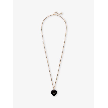 Coeur Royal metal and enamel necklace