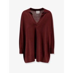 Virgin wool maxi polo shirt