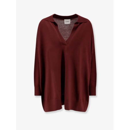 Virgin wool maxi polo shirt