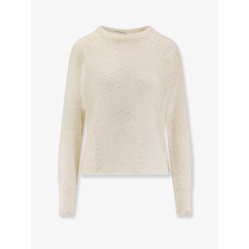 Mohair blend sweater with sequins