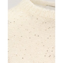 Mohair blend sweater with sequins