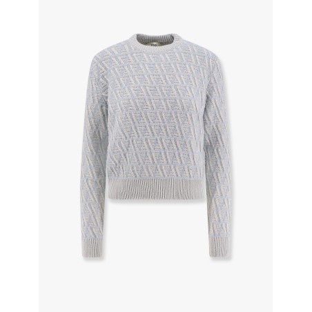 Ff wool and cashmere crop sweater