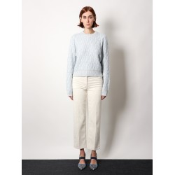 Ff wool and cashmere crop sweater