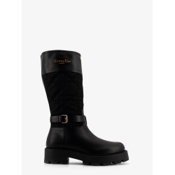 D-Town leather and technical fabric with Cannage motif boots