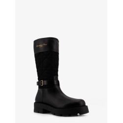 D-Town leather and technical fabric with Cannage motif boots