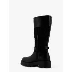 D-Town leather and technical fabric with Cannage motif boots