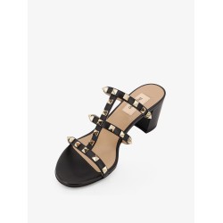 Rockstud Slide leather sandals