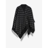 GG jacquard wool cape
