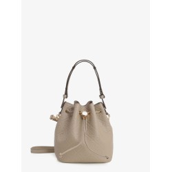 T Monogram Pebble leather bucket bag