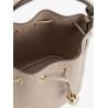 T Monogram Pebble leather bucket bag