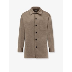 Wool and cashmere Overshirt coat