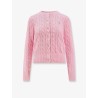 Cotton cardigan with Logo embroidery