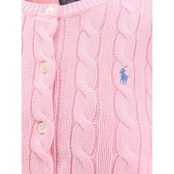Cotton cardigan with Logo embroidery